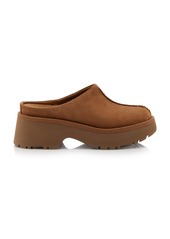 UGG - New Heights Suede Clogs - Neutral - US 6 - Moda Operandi