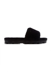 UGG - Women's Cozette Sheepskin Slide Sandals - Black - Moda Operandi