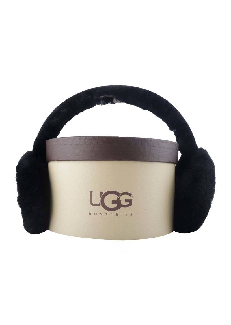 UGG Australia Sequin Sheepskin Black Earmuff 66251-BLK