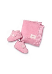 UGG® Bixbee Booties & Lovey Blanket Set (Baby)