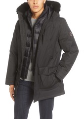 UGG® Butte 3-in-1 Down Parka with Genuine Shearling Trim