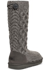 Ugg Kids Classic Cardi Cable Knit Boots - Grey