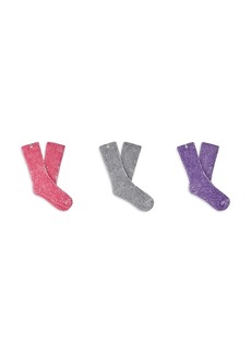Ugg Leda Sparkle Cozy Crew Socks, Pack of 3