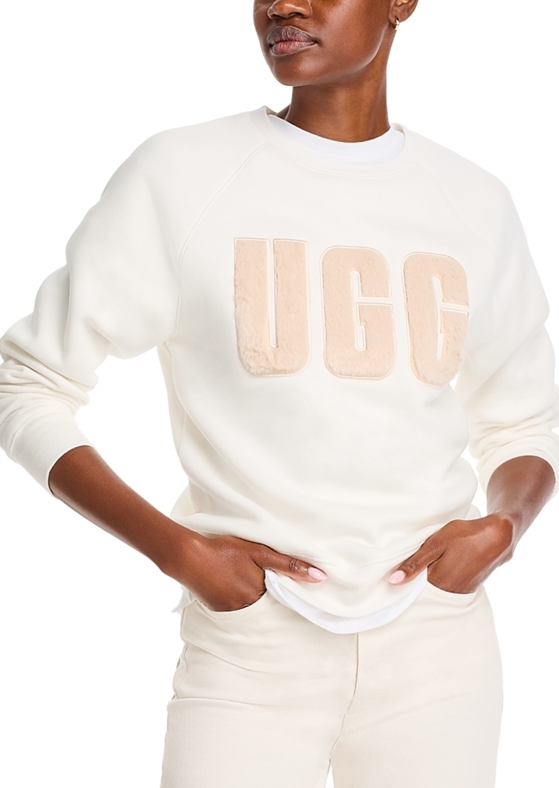 Ugg Madeline Fuzzy Logo Crewneck Sweater