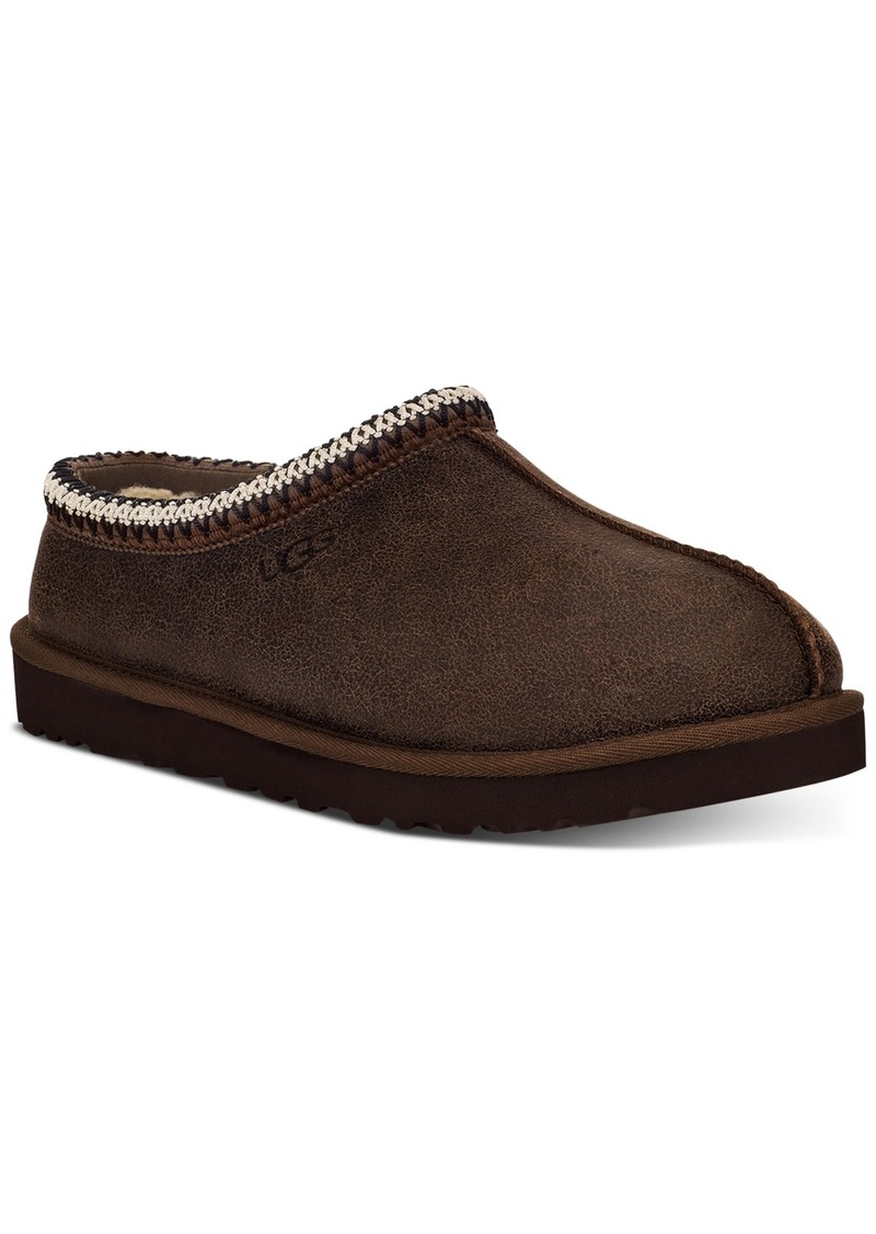 Ugg Men's Tasman Distressed Slippers - Burnt Cedar