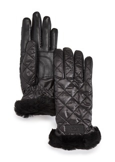 Ugg Quilted Shearling Cuff Tech Gloves
