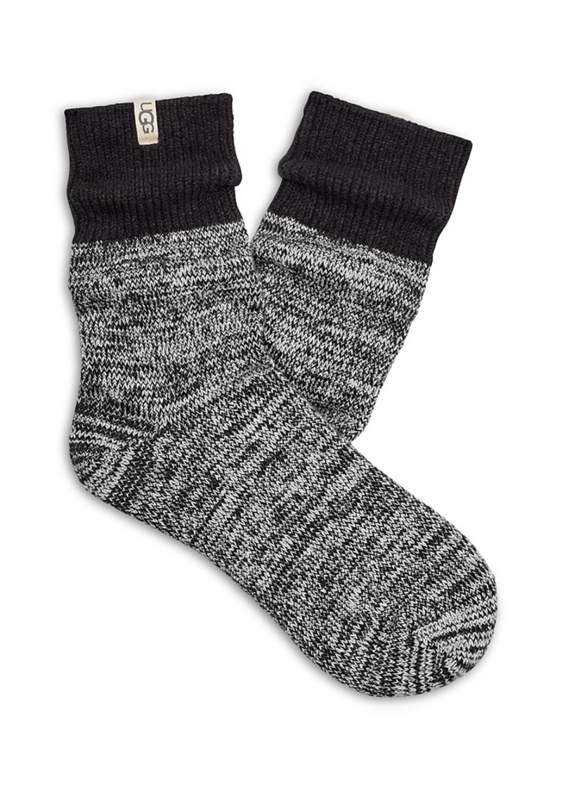 Ugg Rib Knit Slouchy Quarter Socks