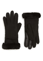 UGG® Seamed Touchscreen Compatible Genuine Shearling Lined Gloves