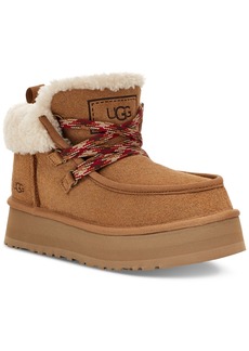 Ugg Women's Funkarra Cabin Cuffed Lace-Up Cold-Weather Booties - Chestnut