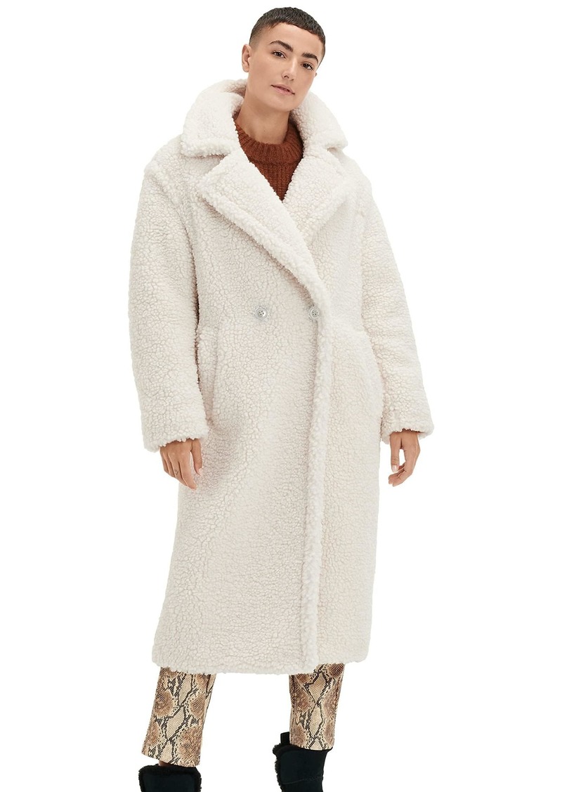 UGG Women's Gertrude Long Teddy Coat  XL