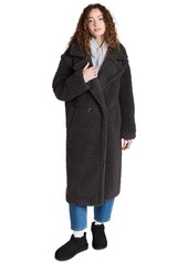 UGG Women's Gertrude Long Teddy Coat  XS