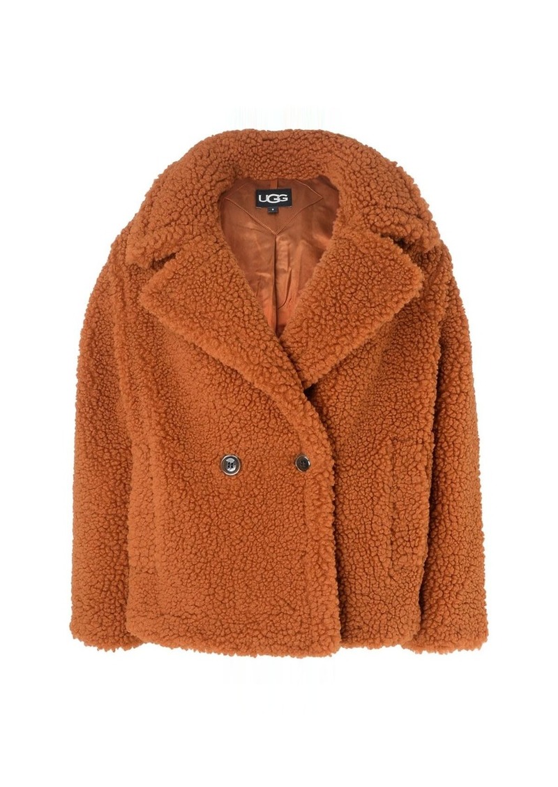 UGG Women's Gertrude Short Teddy Coat  M