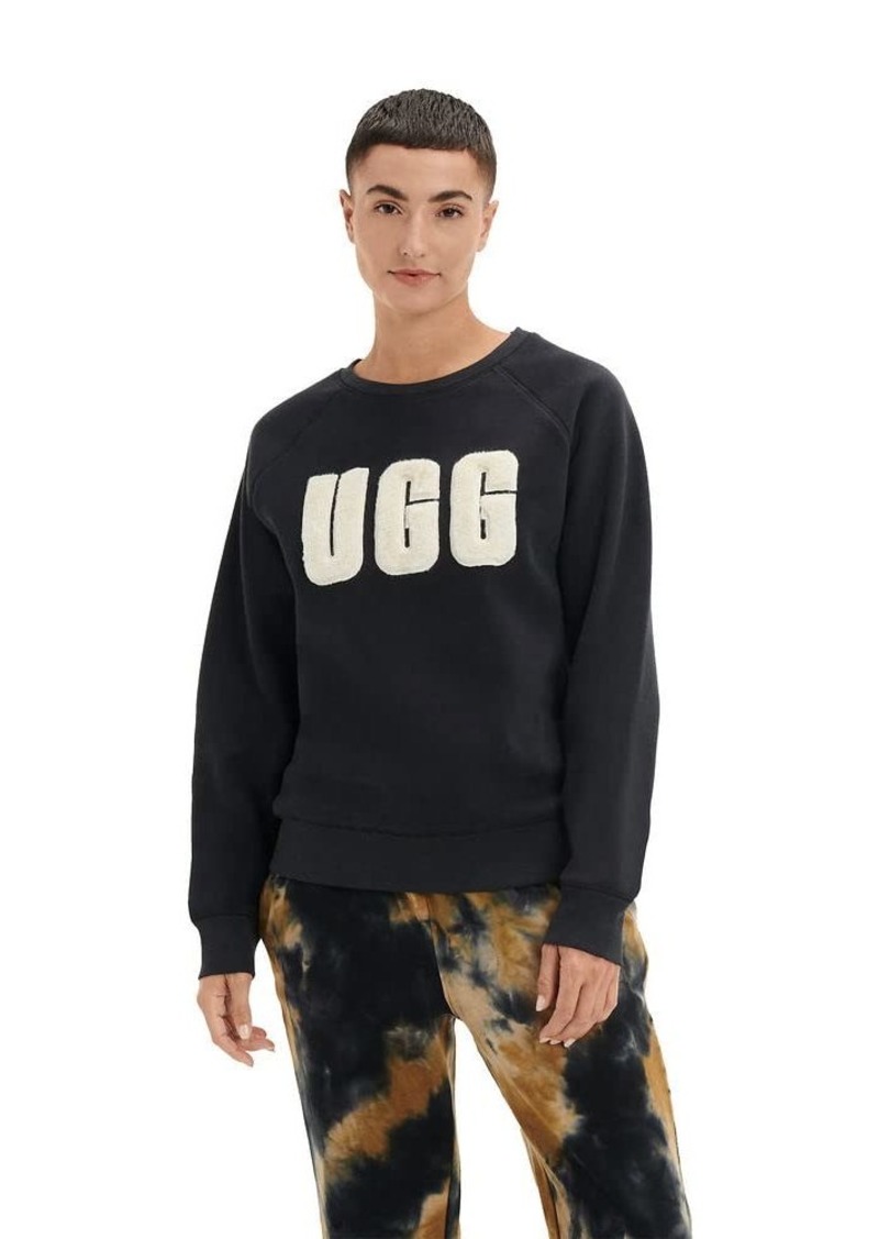UGG Women's Madeline Fuzzy Logo Crewneck Sweatshirt  S