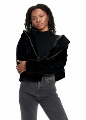 UGG womens Mandy Hoodie Faux Fur Coat   US
