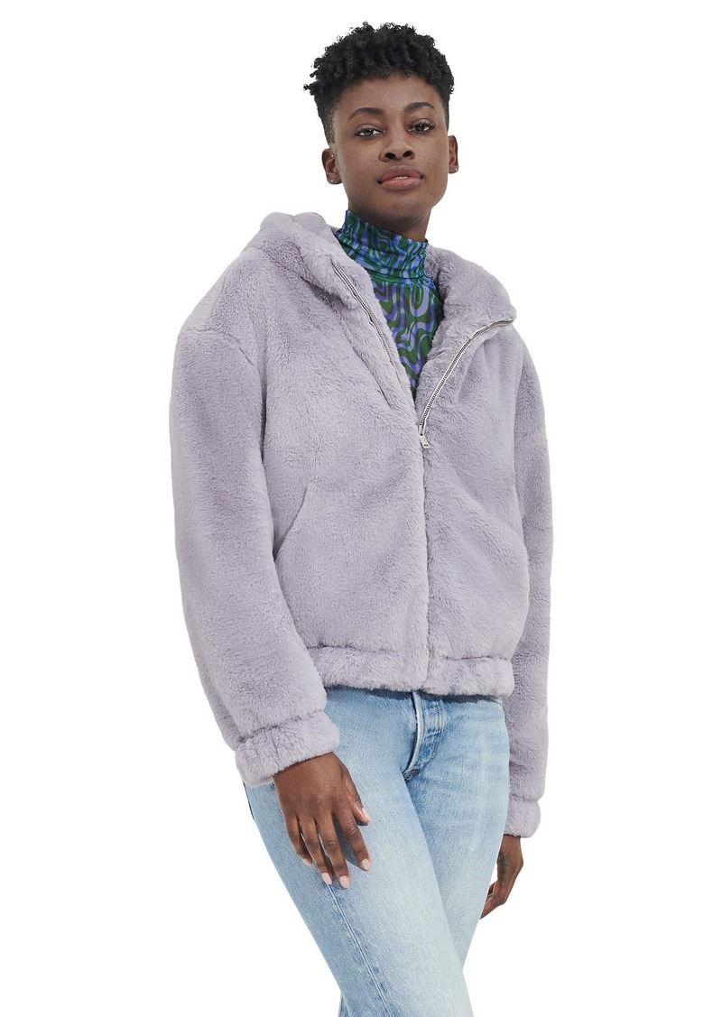 UGG Women's Mandy Faux Fur Hoodie Ii Sweater  XL
