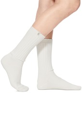 Ugg Women's Rib-Knit Slouchy Crew Socks - Grey/Black