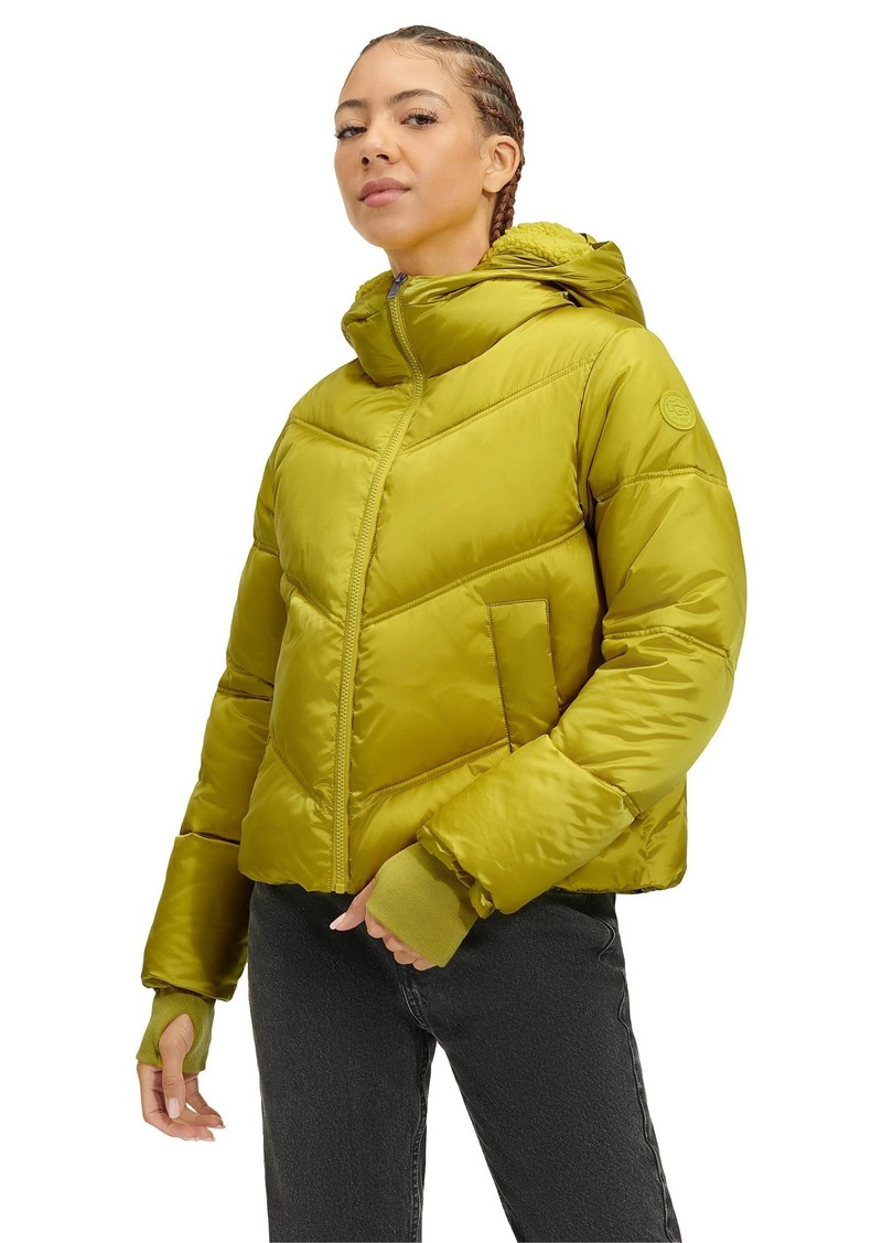 UGG Women's Ronney Cropped Puffer Jacket Coat