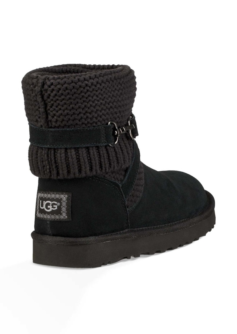 ugg strappy purl knit bootie