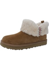 UGG Ultra Mini Womens Suede Winter Shearling Boots