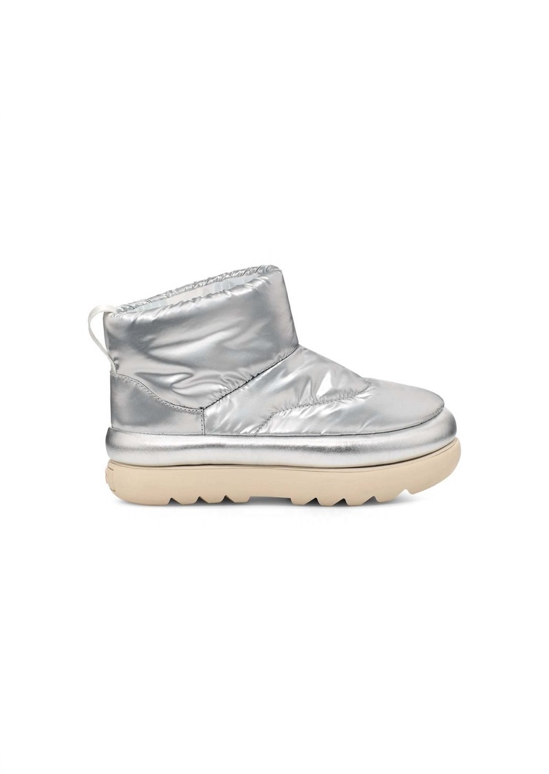 UGG Women's Classic Maxi Mini In Metallic Silver