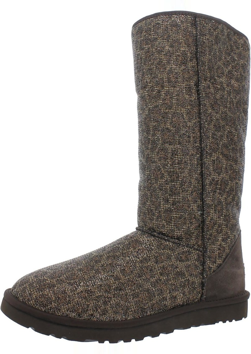 UGG Womens Suede Pull On Winter & Snow Boots