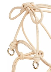 Ulla Johnson 100MM Knotted Leather Ankle-Wrap Sandals