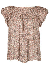 Ulla Johnson Akil floral-print ruffled silk blouse