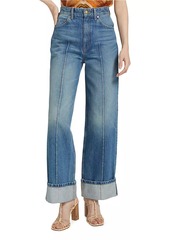 Ulla Johnson The Genevieve High-Rise Wide-Leg Jeans