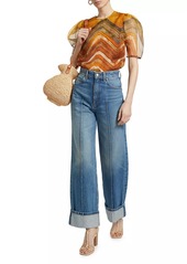 Ulla Johnson The Genevieve High-Rise Wide-Leg Jeans