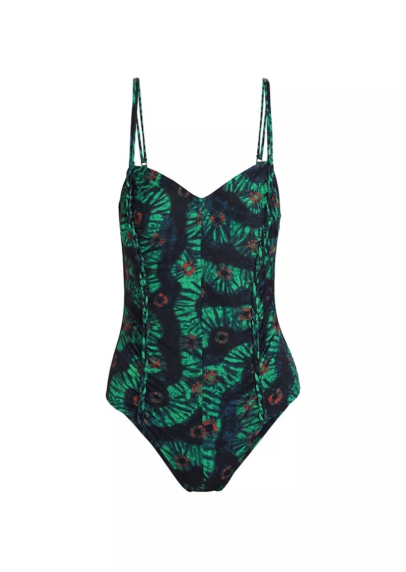 Ulla Johnson Almira Maillot Tie-Dye One-Piece Bathing Suit