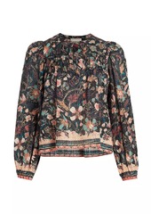 Ulla Johnson Andi Floral Flowwy Blouse