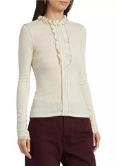 Ulla Johnson Asha Wool Ruffle Top