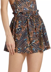 Ulla Johnson Bijou Printed Cotton-Blend Cover-Up Shorts