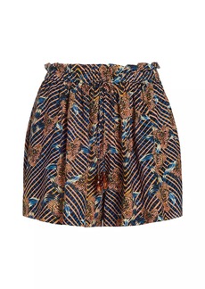 Ulla Johnson Bijou Printed Cotton-Blend Cover-Up Shorts