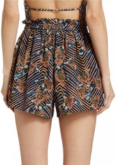 Ulla Johnson Bijou Printed Cotton-Blend Cover-Up Shorts