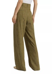 Ulla Johnson Carine Pinstripe Wool-Blend Pants