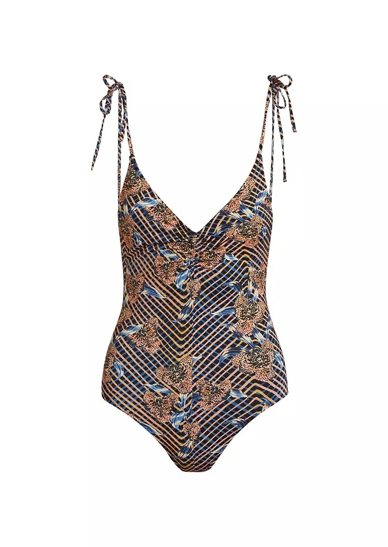 Ulla Johnson Dali Printed One-Piece Swimsuit