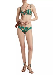 Ulla Johnson Dani Dotted Floral Bikini Bottoms