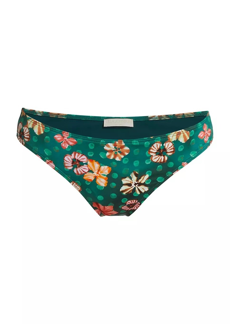 Ulla Johnson Dani Dotted Floral Bikini Bottoms