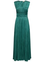 Ulla Johnson Delia Pleated Satin Long Gown