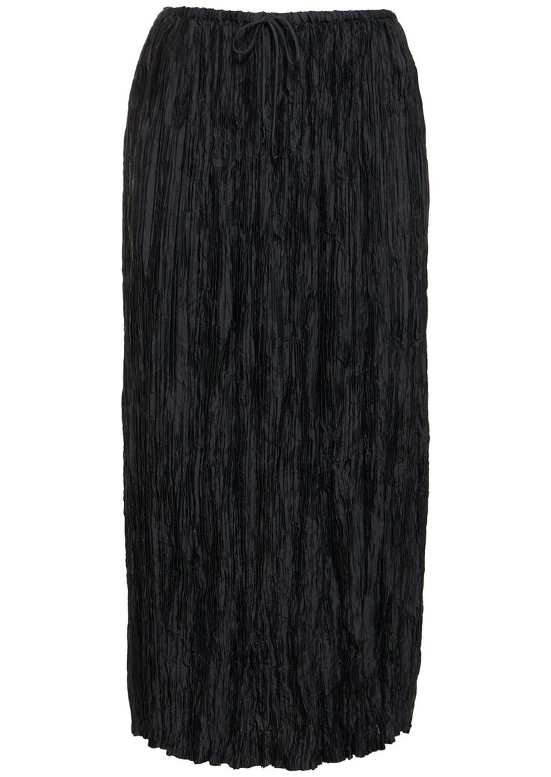 Ulla Johnson Dioni Pleated Tech Midi Skirt