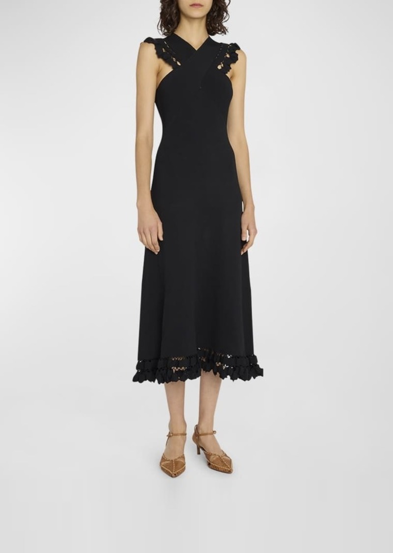 Ulla Johnson Fiora Sleeveless Embellished Knit Midi Dress