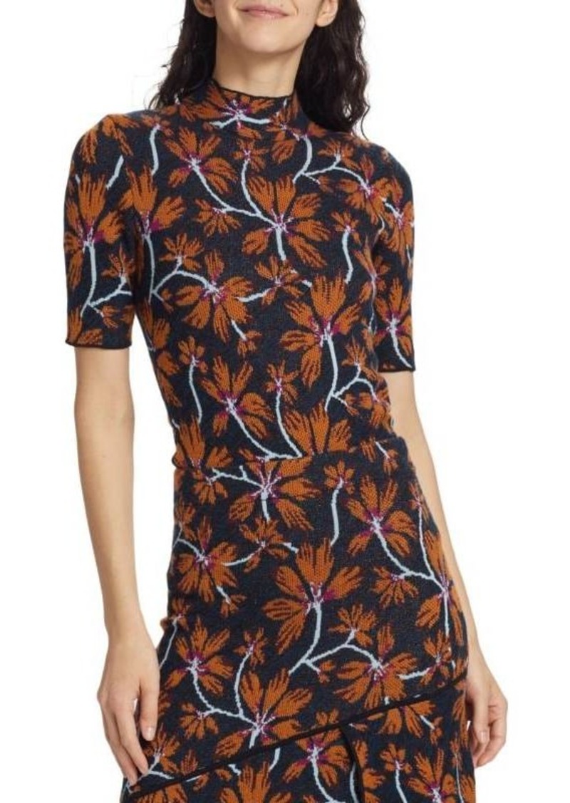 Ulla Johnson Flora Floral Jacquard Top