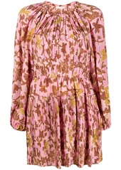 Ulla Johnson floral-print pleated mini dress