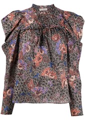 Ulla Johnson floral print puff-sleeve blouse