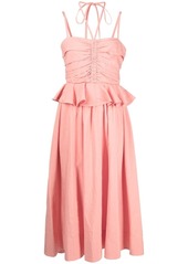 Ulla Johnson halterneck ruffled midi dress