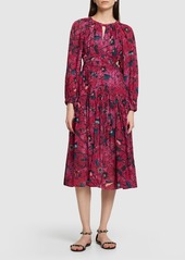 Ulla Johnson Helia Printed Cotton Blend Midi Dress