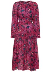 Ulla Johnson Helia Printed Cotton Blend Midi Dress