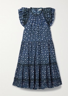 Ulla Johnson Joan Ruffled Printed Cotton-poplin Mini Dress