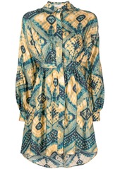 Ulla Johnson Jude diamond-print shirt dress